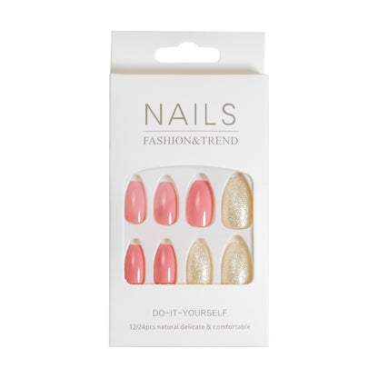 Künstlerisches Grafik Press-On Nagelset Brehn