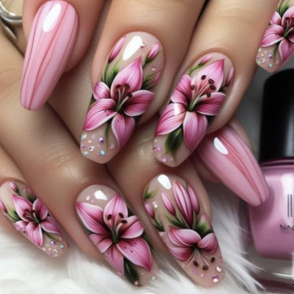 Florale Kunst Acryl-Nagelverstärkungen Brehn