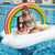 Damen Aufblasbare Wellness-Liege mit Regenbogen-Dekor Brehn