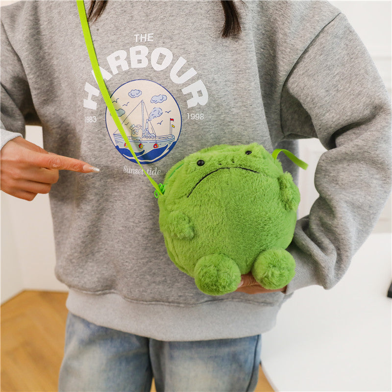 Plüsch-Frosch-Themen Umhängetasche
