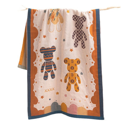 Unisex Kuscheldecke mit niedlichem Bärenmotiv Brehn