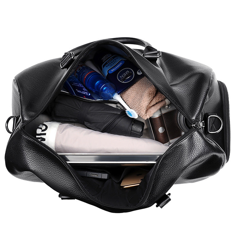 Premium Leder Reise Duffle Brehn