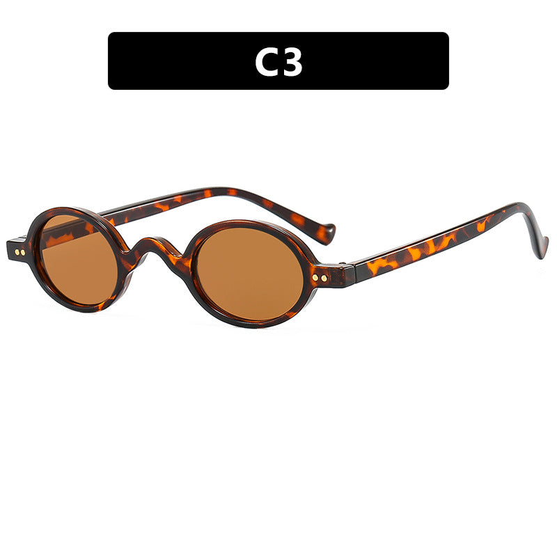 Damen runde Sonnenbrille mit markantem Design und hochwertigem Kunststoffrahmen Brehn
