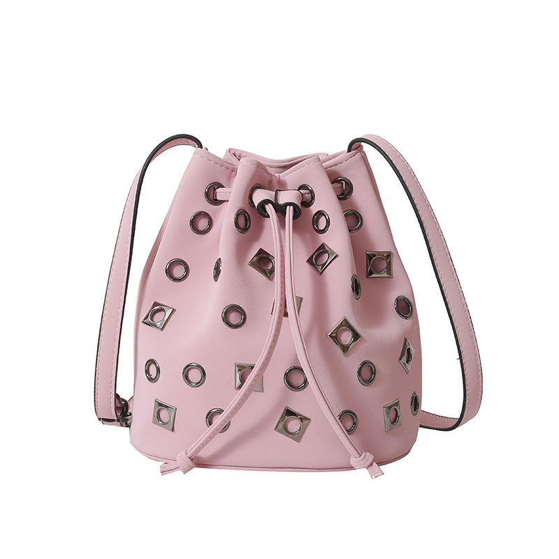 Stylische Zugband-Eimer-Tasche