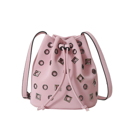 Stylische Zugband-Eimer-Tasche