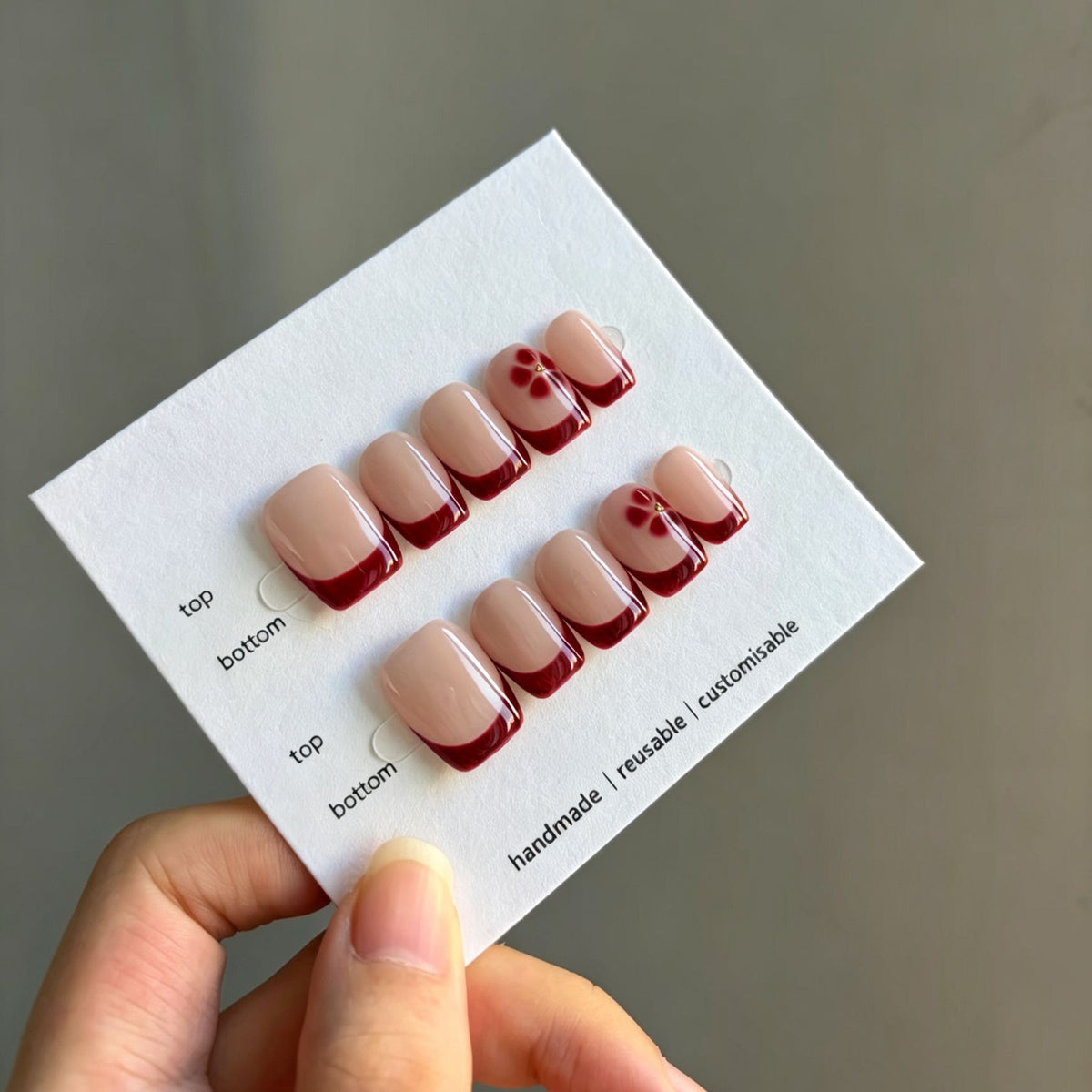 Anpassbares Handgemachtes Press-On Nagelkunst Set