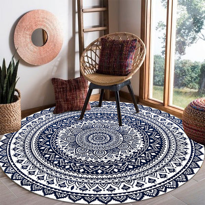 Künstlerisches Mandala-Muster Teppich