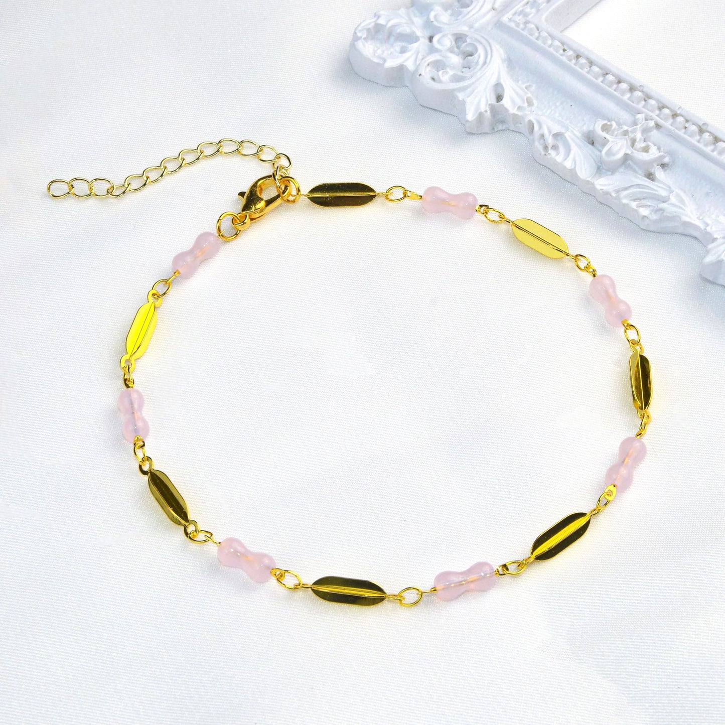 Elegante Edelstein Fußkette Brehn