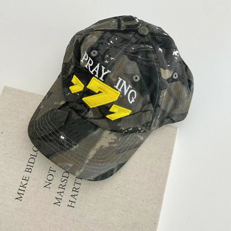 Herren Gealterte Camouflage Baseballmütze Brehn