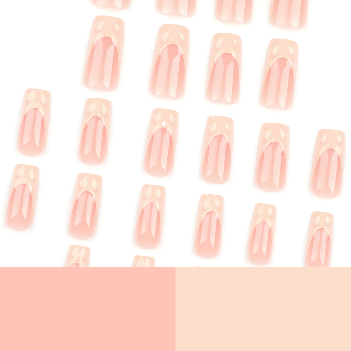 Kunstvolle Nagelverlängerungen mit eleganten Blätterdesigns Brehn