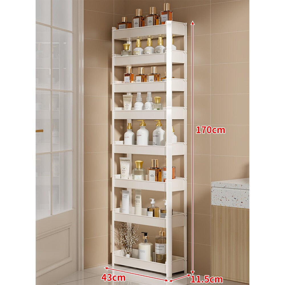 Slim drei-stufig schmal Badezimmer & Waschbecken vertikaler Speicherregal Organizer