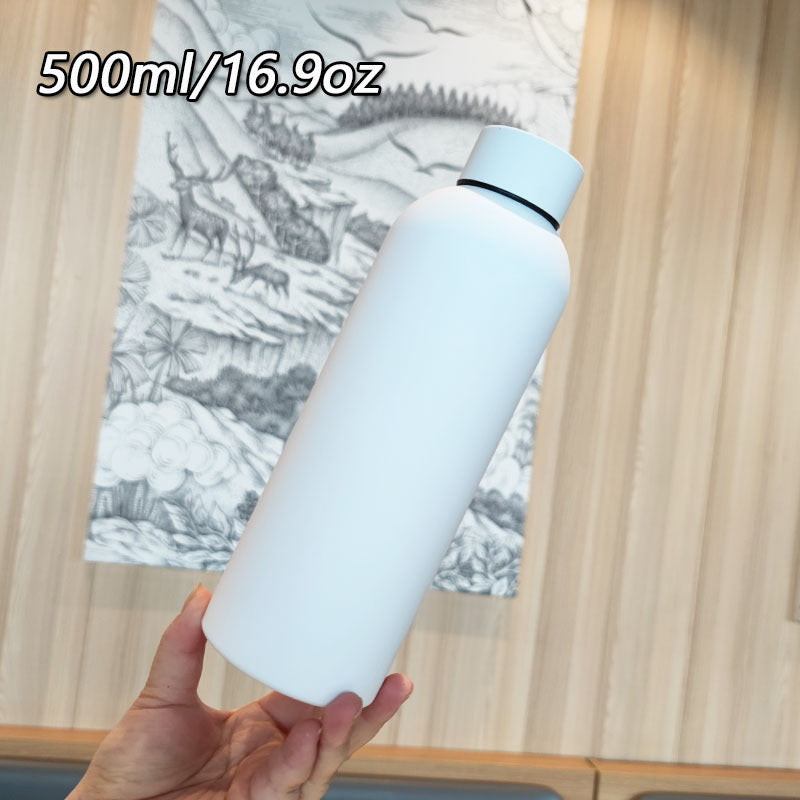 Damen Hochwertige Edelstahltrinkflasche mit rutschfestem Griff Brehn