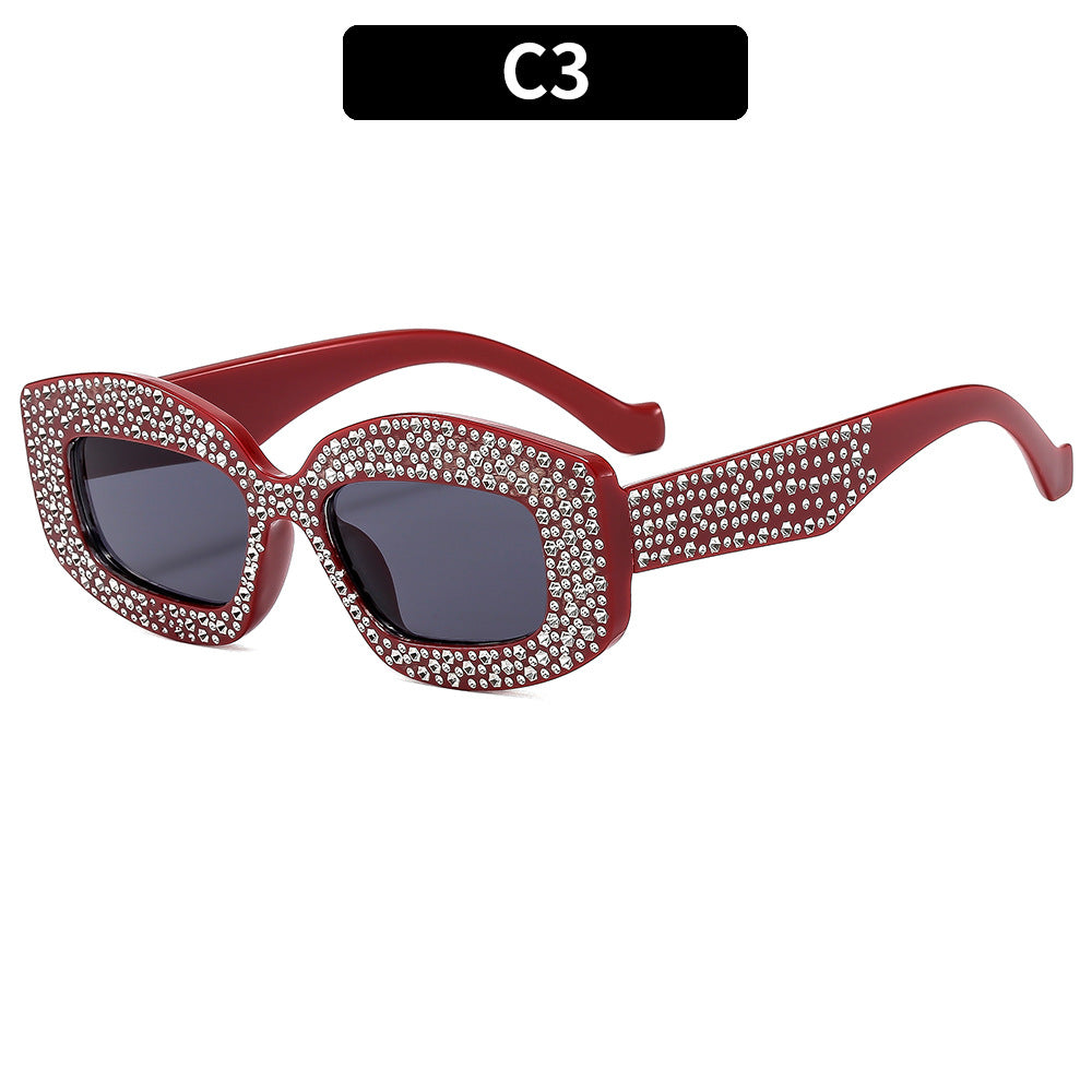 Dekorative Sonnenbrille mit Strass-Akzenten