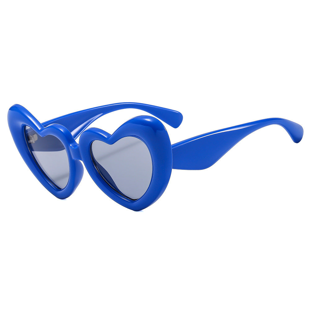 Damen Herzförmige Sonnenbrille mit stylischem Rahmen Brehn