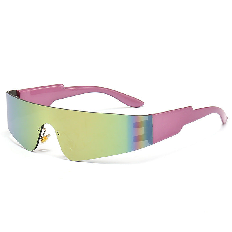 Damen Sportliche Sonnenbrille mit futuristischem Design Brehn