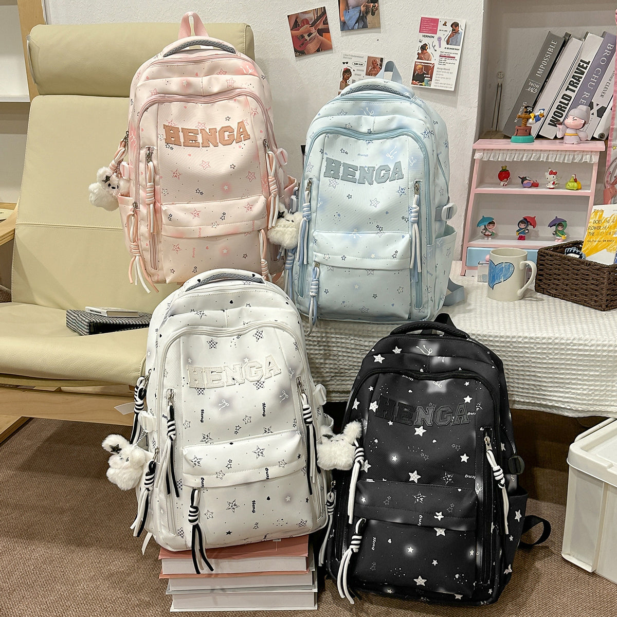 Stylischer Multi-Functional Rucksack mit dekorativen Akzenten Brehn