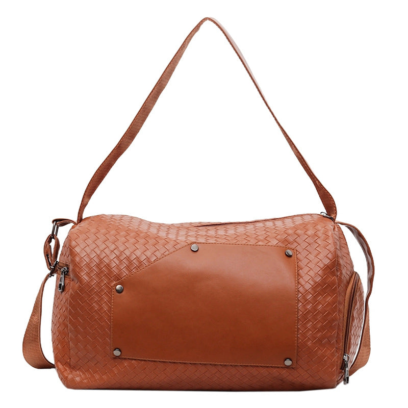 Elegante Sport-Duffel-Tasche mit Gewebtem Design und Abnehmbarem Schultergurt Brehn