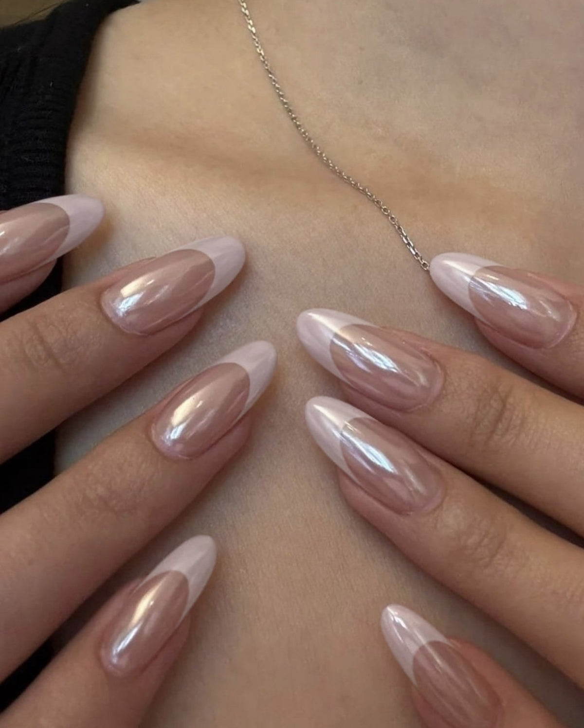 Kunstnagelset mit glamourösen French-Designs Brehn