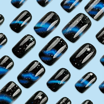Galaxy-Themed Nail Art Set Brehn