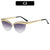 Elegante Katzenauge-Sonnenbrille mit metallischen Akzenten
