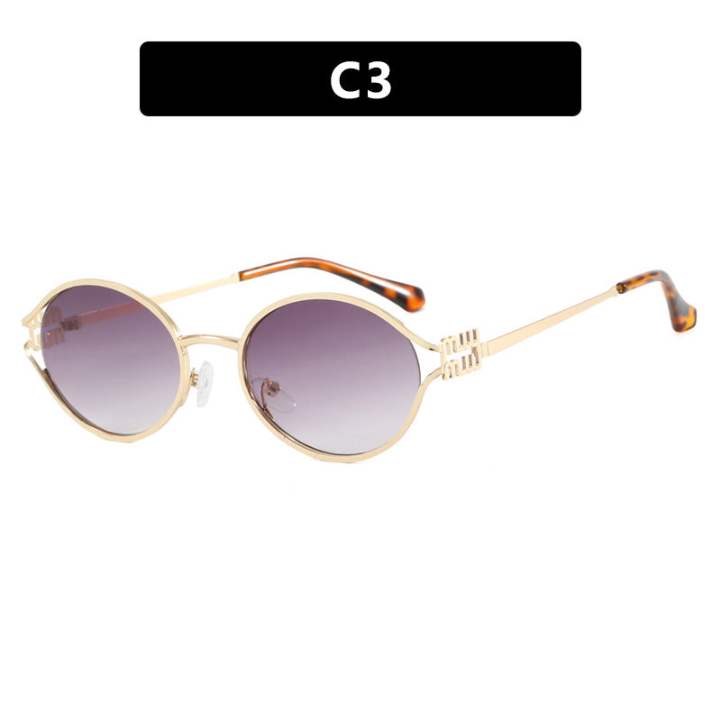 Damen elegante ovale Sonnenbrille Brehn