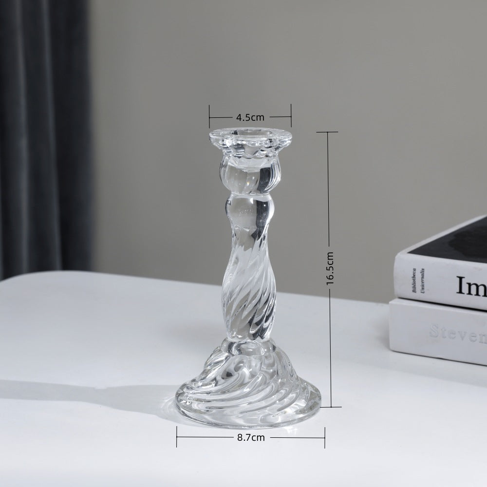 Hochgepresster Glas-Dekor-Kerzenständer Brehn
