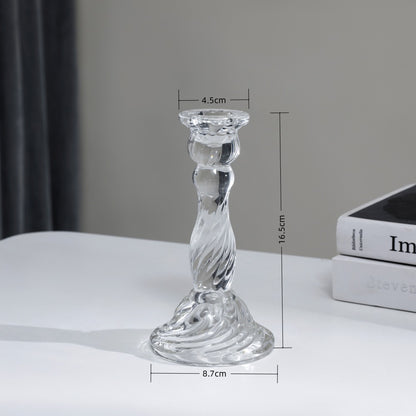 Hochgepresster Glas-Dekor-Kerzenständer Brehn