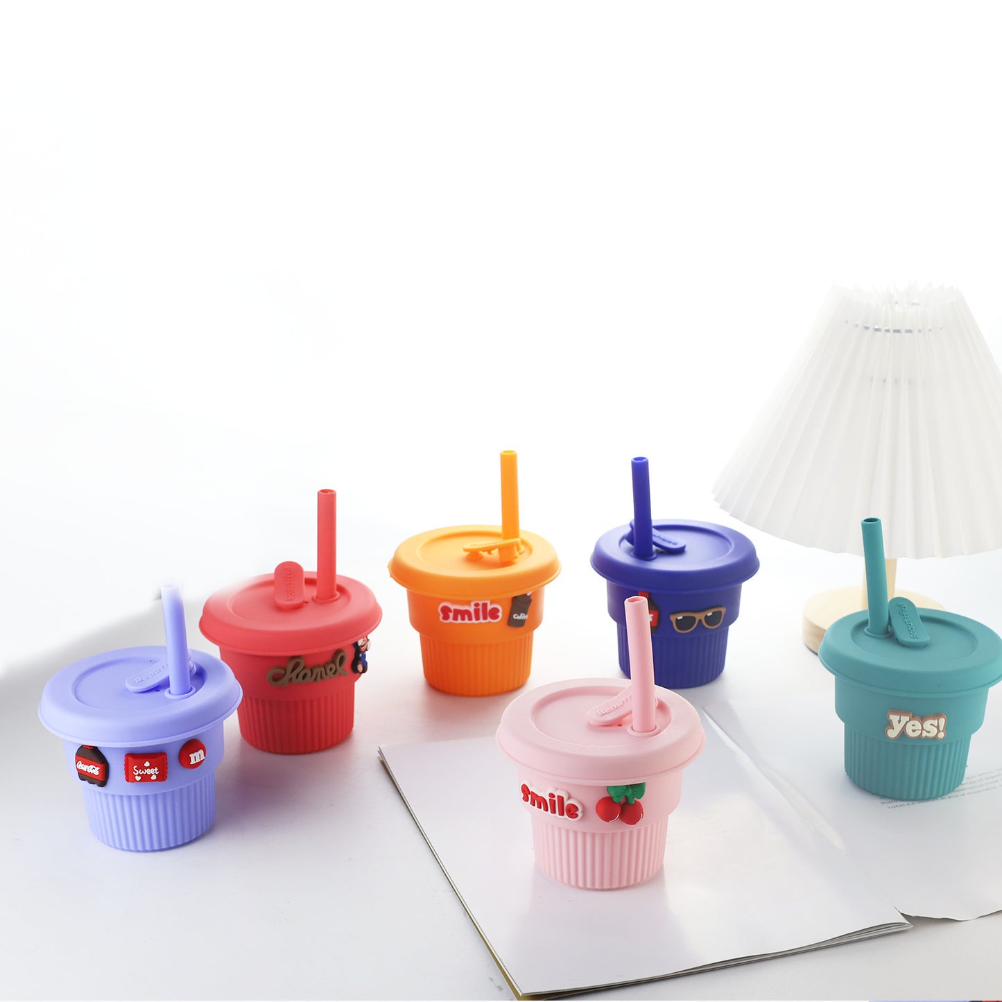 Damen kreativer Silikon-Trinkbecher mit lustigen Motiven Brehn