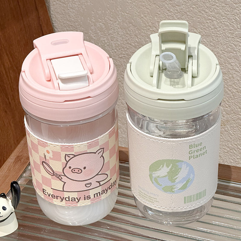 Damen Wiederverwendbare Trinkflasche mit innovativem Sicherheitsverschluss Brehn