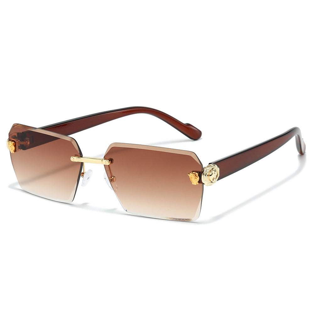 Stylische moderne rechteckige Sonnenbrille Brehn