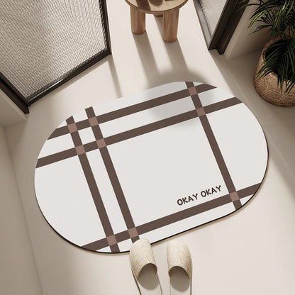 Blumen Design Baumwolle Badmatte Brehn