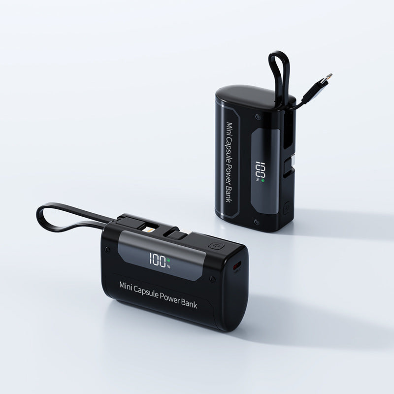 Kompakte Mini-Powerbank mit Digitaler LED-Anzeige Brehn