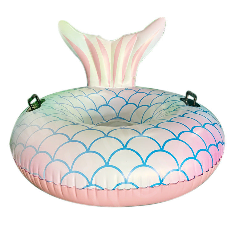 Damen aufblasbarer Schwimmring mit Fischschwanzdesign Brehn