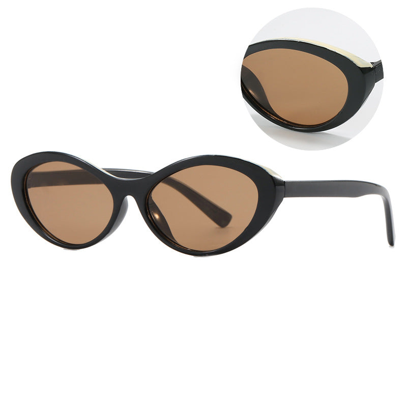 Damen stylische Cat-Eye Sonnenbrille mit sanften Kurven und UV-Schutz Brehn