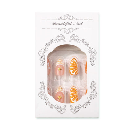 Tropisch Obst Inspiriertes Press-On Nagelset