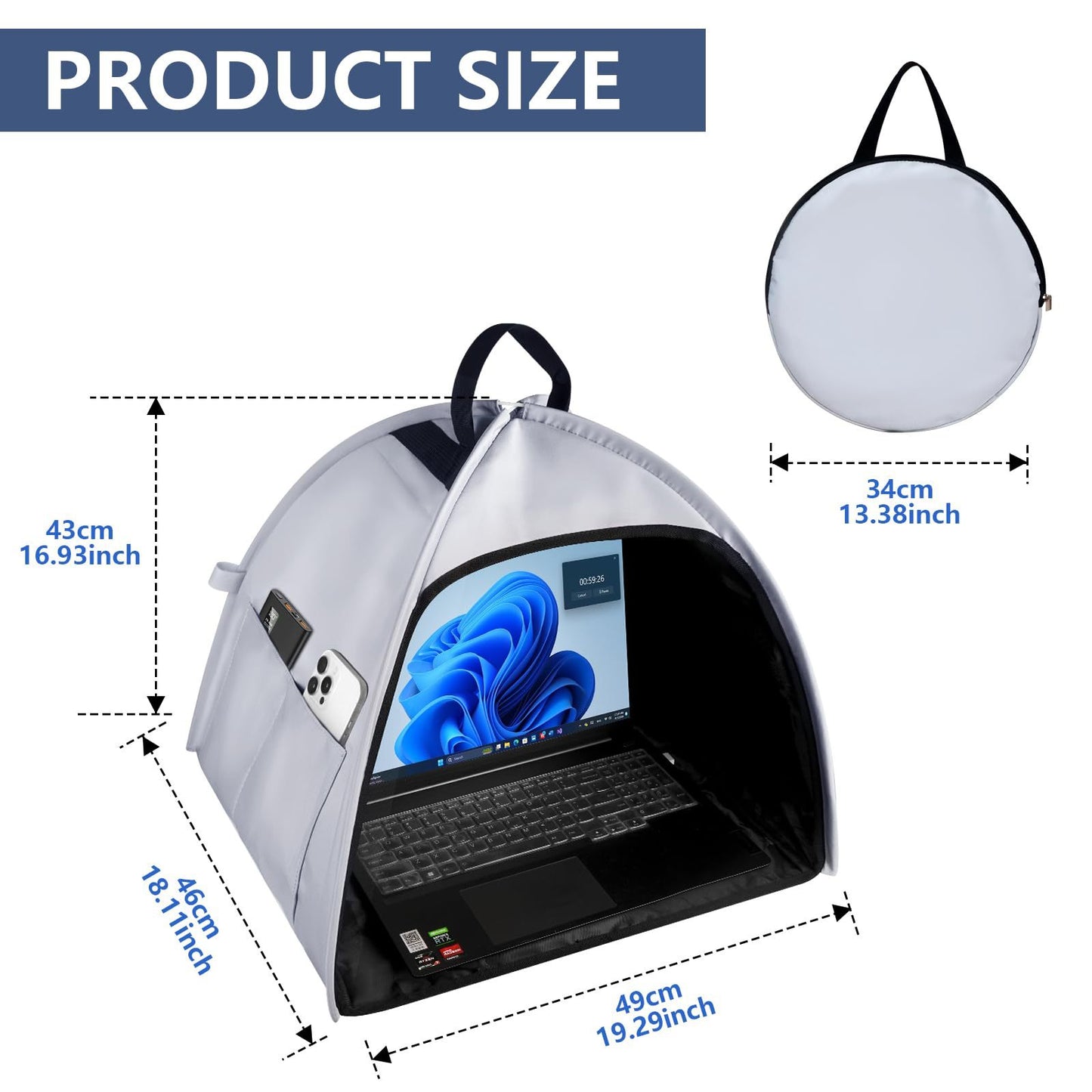 Laptop-Bedienungszelt Brehn