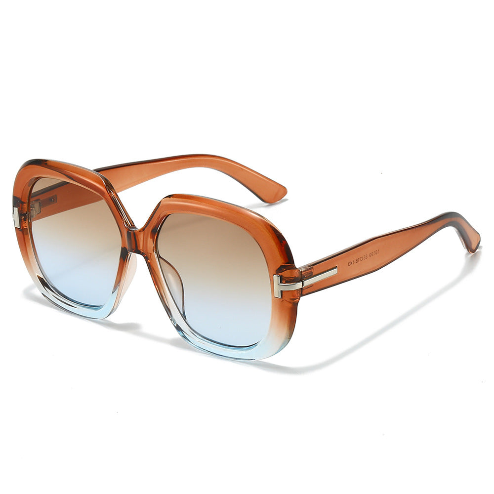 Oversized Schildpatt-Sonnenbrille Brehn