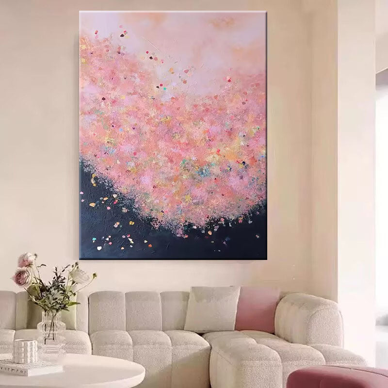 Abstrakte florale Leinwandkunst