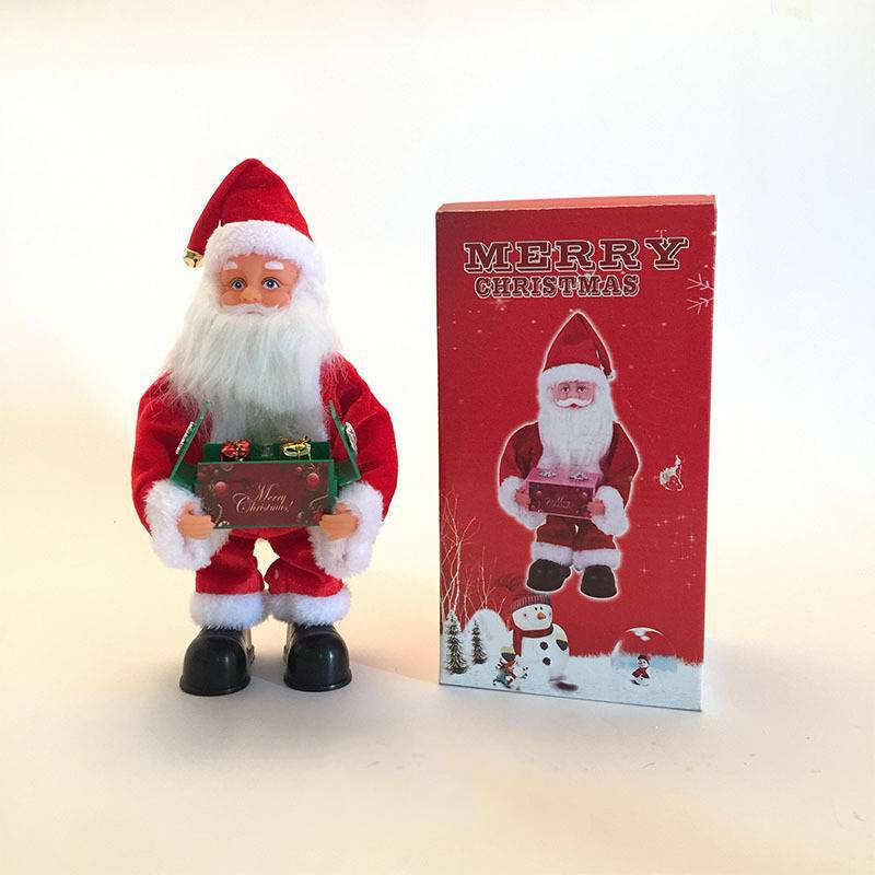 Dekorative Weihnachtsmann Figur mit Geschenken