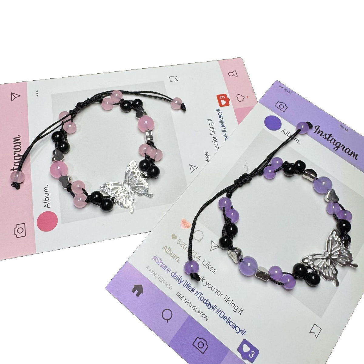 Schmetterlings Charm Verstellbares Armband Brehn