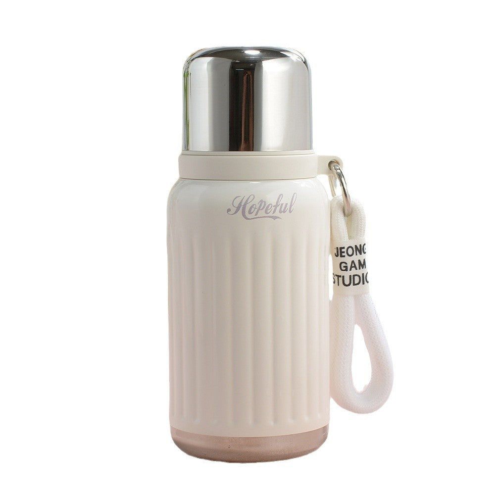 Unisex nan doppelwandige Isolierflasche mit Einhand-Sicherheitsverschluss und abnehmbarem Trinkbecher Brehn