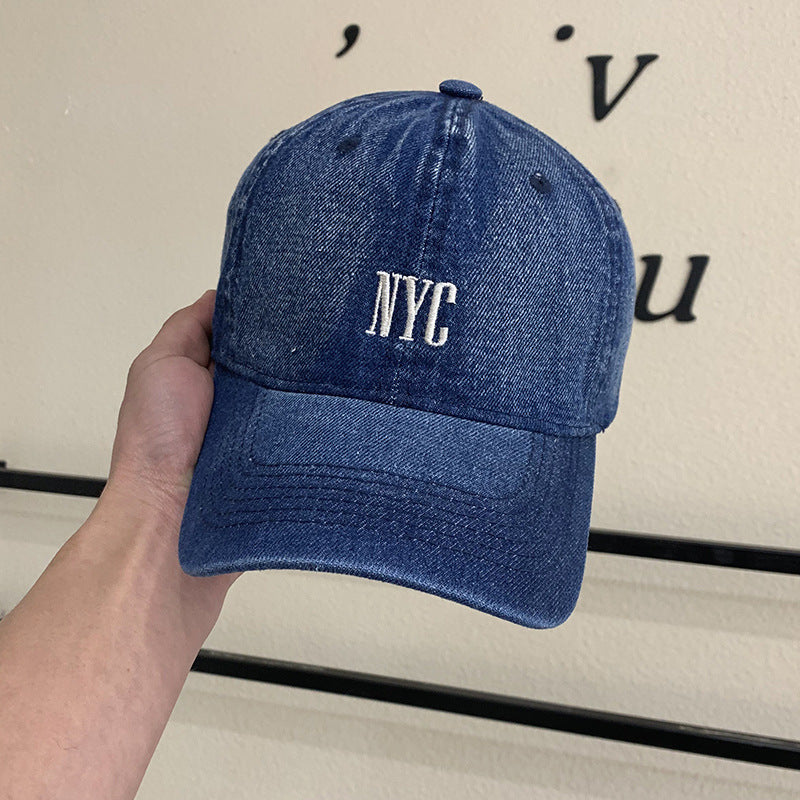 Damen Vintage-inspirierte Denim Baseballmütze Brehn