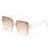 Damen modische Sonnenbrille mit quadratischem Design und hochwertigem Rahmen Brehn