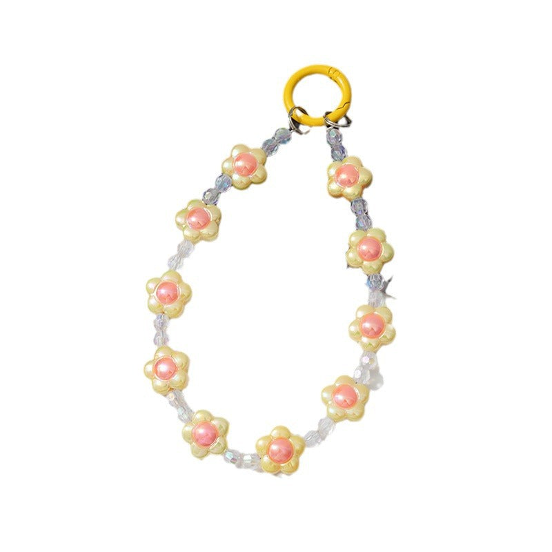 Blumenperlen-Handykette Brehn