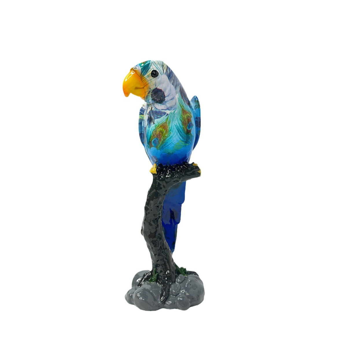 Kunstvolle Papageien Skulptur Brehn