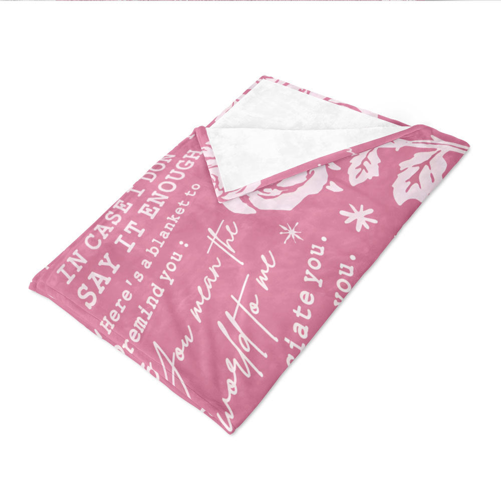 Inspirierende Botschaft Fleece-Decke