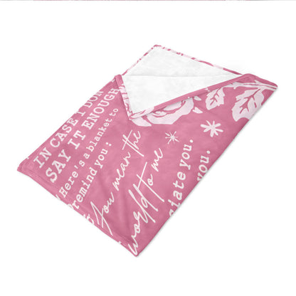 Inspirierende Botschaft Fleece-Decke