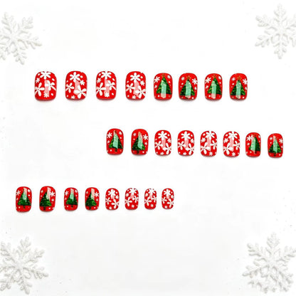 Festliche 3D Weihnachtsbaum Nagelkunst Brehn