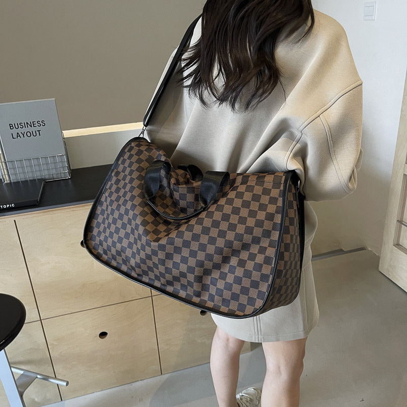 Stylische Schachbrett-Reise-Duffel-Tasche Brehn