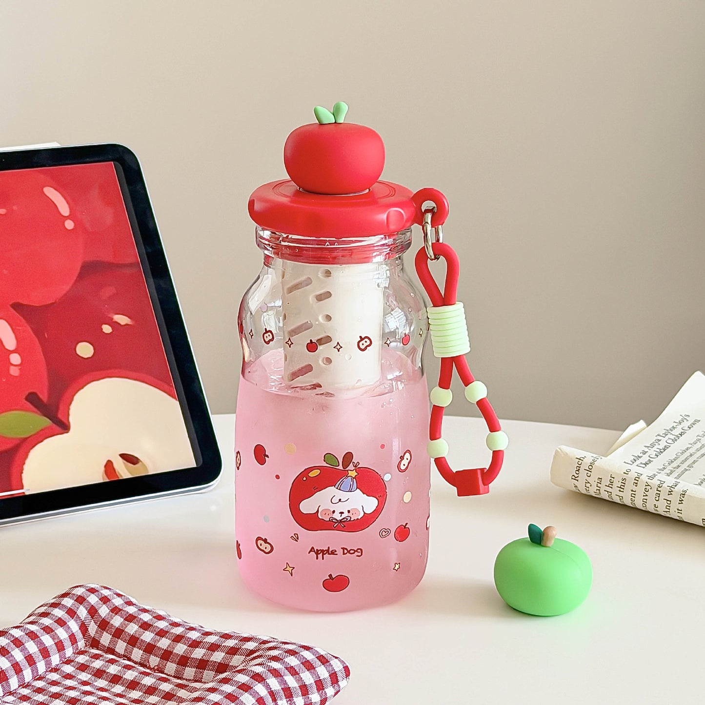 Damen Frucht-Infuser-Flasche mit praktischem Auslaufstopp Brehn